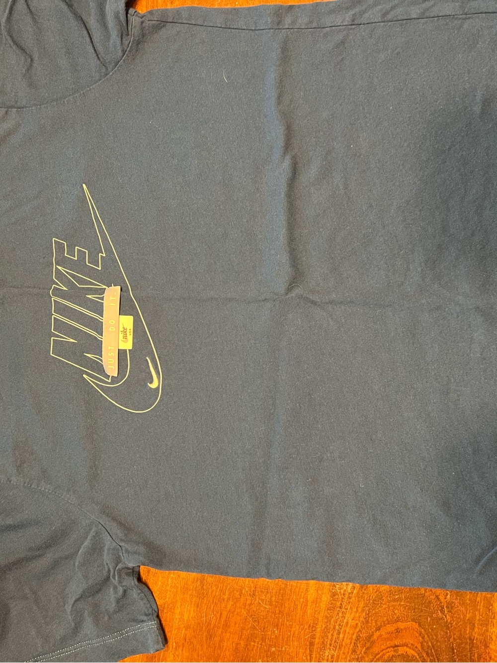 Nike Blue Tee with White Logo